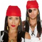 La più divertente Parrucca pirata dei Caraibi con sciarpa per feste in maschera