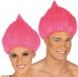 La più divertente Parrucca troll rosa per feste in maschera