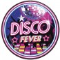 Piatti Disco Fever da 23 cm per completare la decorazione della tua festa a tema