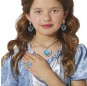 Set di gioielli da principessa blu per bambina per completare il costume