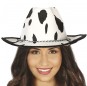 Cappello da cowboy con stampa di mucca per completare il costume