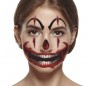 Tatuaggio del volto di un clown assassino per completare il costume di paura