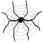 Ragnatela con ragno di 150 cm per Halloween