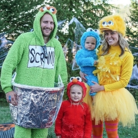 Costumi Sesame Street per uomo, donna e bambino