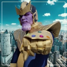 Costumi Thanos per uomo, donna e bambino