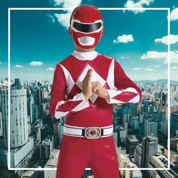 Costumi Power Ranger per uomo, donna e bambino